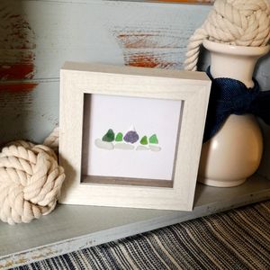 "Adventure" beach glass art